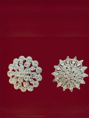 Vtg Rhinestone Pins Brooches